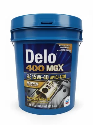 Aceite de Motor Chevron Delo 400 MGX 15W-40 API CJ-4  Balde 2.5 gln