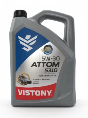 Aceite de Motor Vistony Attom S310 5W-30 API SP  Galón (4Lt)