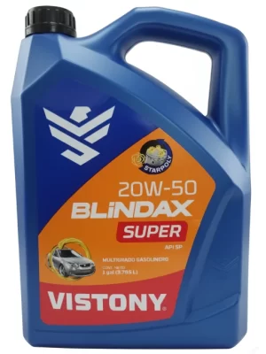 Aceite de Motor Vistony Blindax Super 20W-50 API SP  Galón (3.78L)